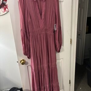Festi from torrid 00x large 10 pink maxi dress nwt
